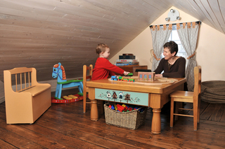 Hébergement avec salle de jeux pour enfants