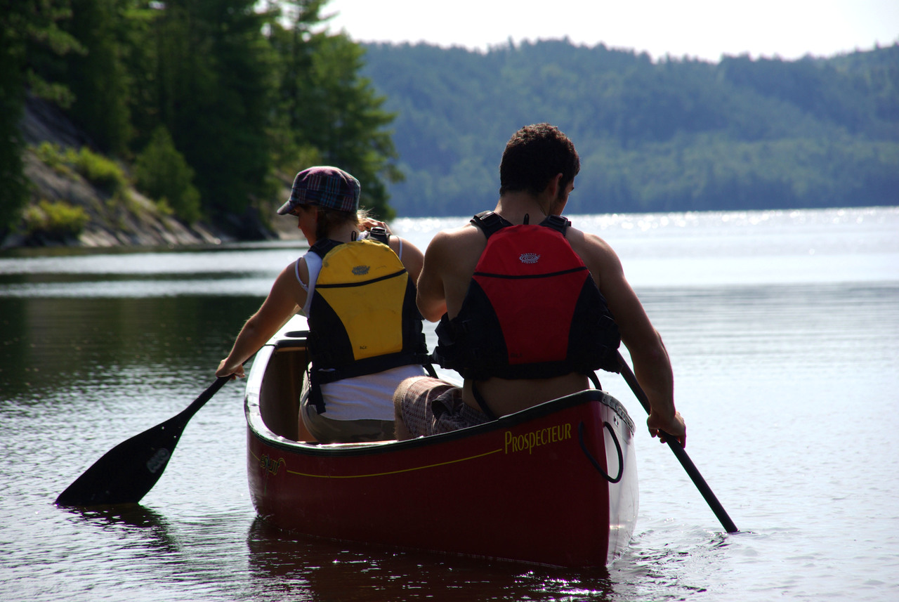 Canot dans le bassin versant de la rivière des Outaouais