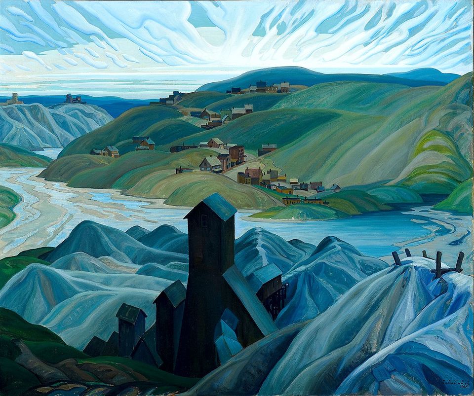 A Northern Silver Mine, Franklin Carmichael, 1930. Huile sur toile